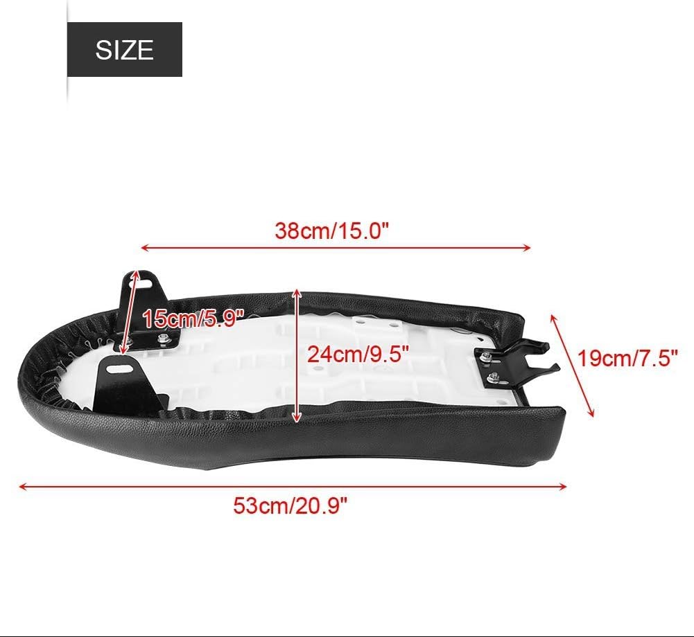 GOTOTOP Motorrad Sitz Nachrüstung Motorrad Racer Sattel Ersatz Sattel Kissen für Honda CG 125 GN CG