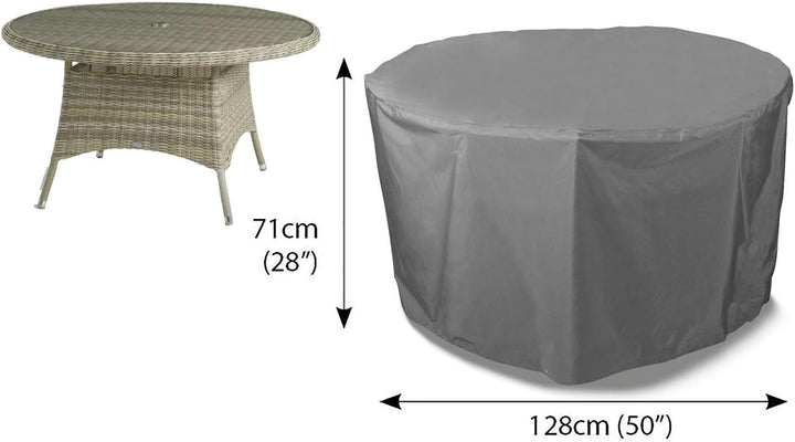 Bosmere U545 brandneue Thunder Grey 4-6 Sitz Rundschreiben Tisch Abdeckhaube, grau Grau (D 128cm H 7