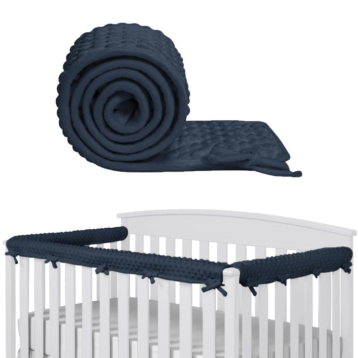 IULONEE 3pcs Baby Bed Rail Cover Protector Set Kinderbett Kantenschutz 128x18cm/68x18cm Bettkantensc