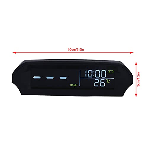 1 x Gastgeber,Universelles Auto-HUD-Head-Up-Display, Multifunktionsprojektor GPS-Tachometer Solarauf