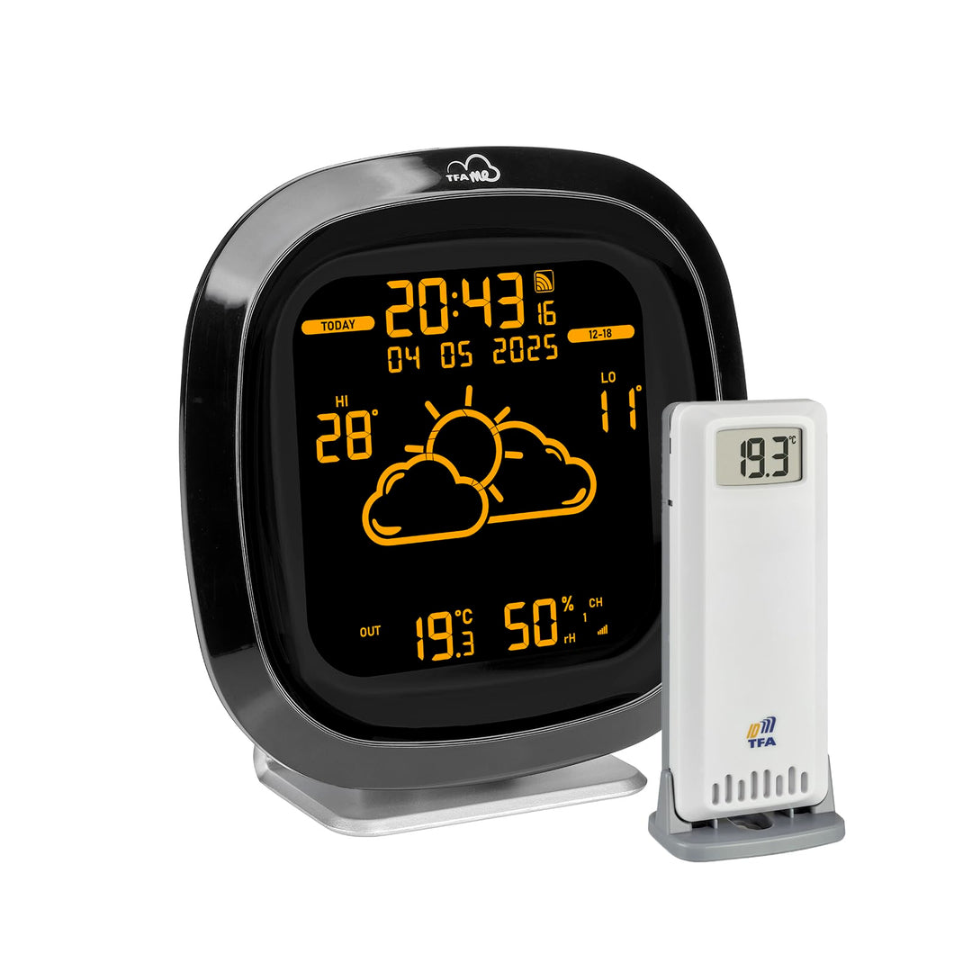 TFA Dostmann WLAN Design Wetterstation TFA.me ID-04, 35.8102, Profi-Wettervorhersage durch wetter.co