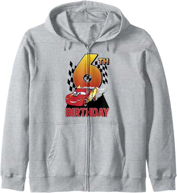 Disney Pixar Cars Lightning McQueen 6th Birthday Peel Out Kapuzenjacke