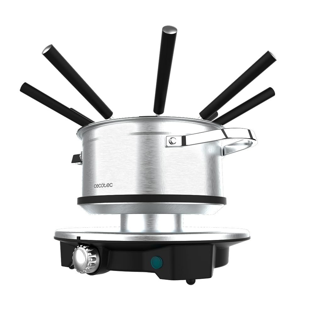 Cecotec Elektrisches Fondue für 8 Personen Fun Gourmetfondue Advance. 1500W, 1,7L Kapazität, für Käs
