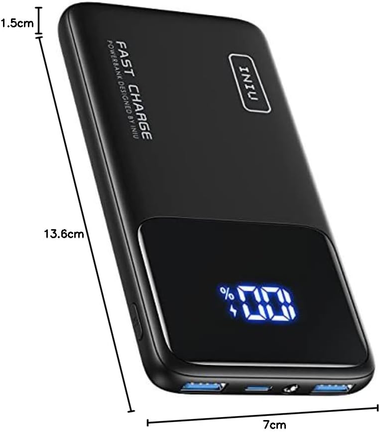 INIU Power Bank, 22.5W Powerbank klein Aber stark 10500mAh, PD3.0 QC4.0 Fast Charging(USB C Input&Ou