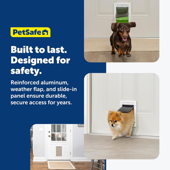 PetSafe Kunststoff Haustier Tür - Für Hunde und Katzen - Grösse S - Entwickelt für Haustiere bis zu