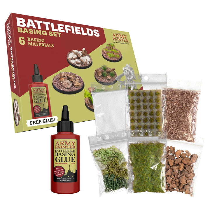 The Army Painter Battlefields Basing Set, Komplete Modellbau Zubehör Szenerie 50ml Pva Kleber, 35 Gr