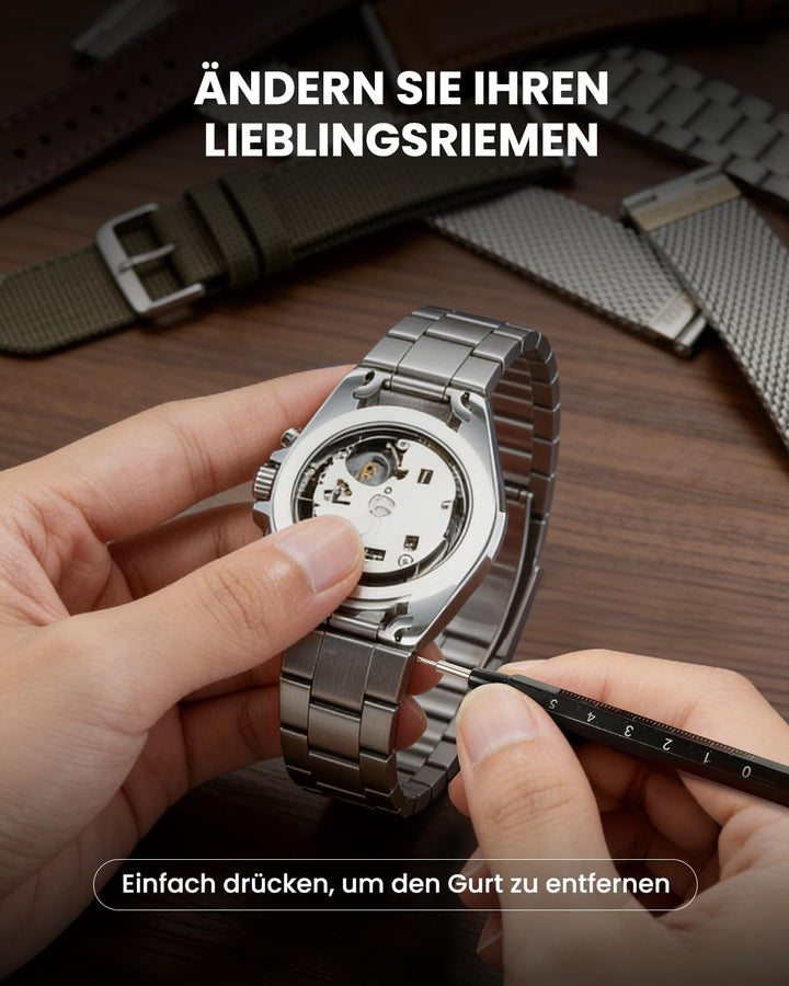 Eventronic 【Neu Upgraded】 Uhrenwerkzeug Set, Uhr Batteriewechsel Werkzeug Uhren Reparatur, Uhrmacher