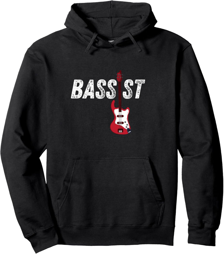 Bassist Bass Player Guitar Musician Gift Present Music Pullover Hoodie