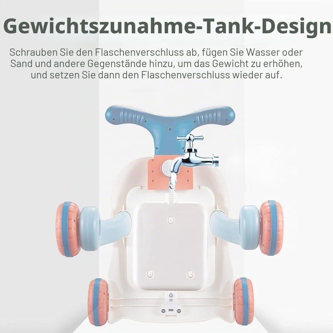 Lauflernwagen Kippsicher Baby Walker,Montessori-inspiriertes Spielzeug,Abnehmbares Musikpanel,Laufle