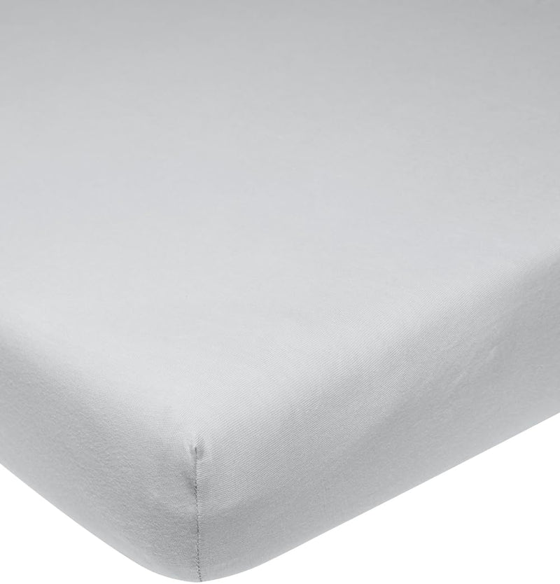 Meyco Home Basic Jersey Uni Spannbettlaken Doppelbett (Bettlaken mit weicher Jersey-Qualität, aus 10