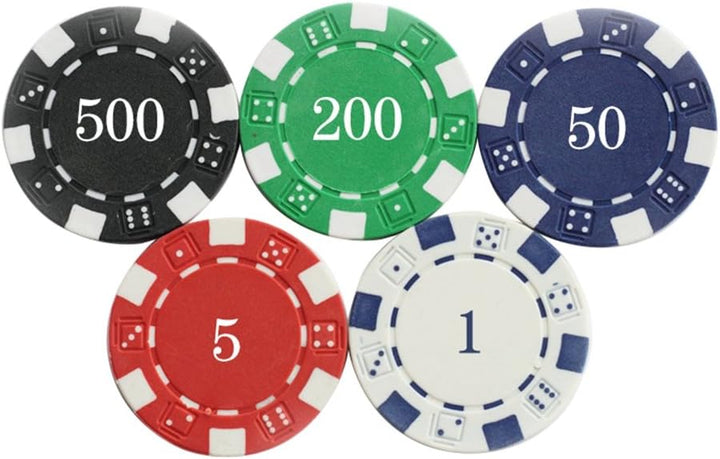WeFun Poker Koffer Set,Pokerkoffer Pokerset 300 Laser Pokerchips Poker Komplett Set