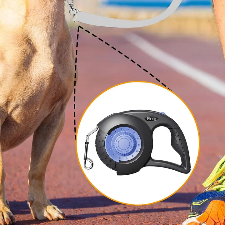 Ausziehbare Hundeleine | Laufband für Welpen 5 m | Führung für mittelgrosse und grosse Rassen mit Br