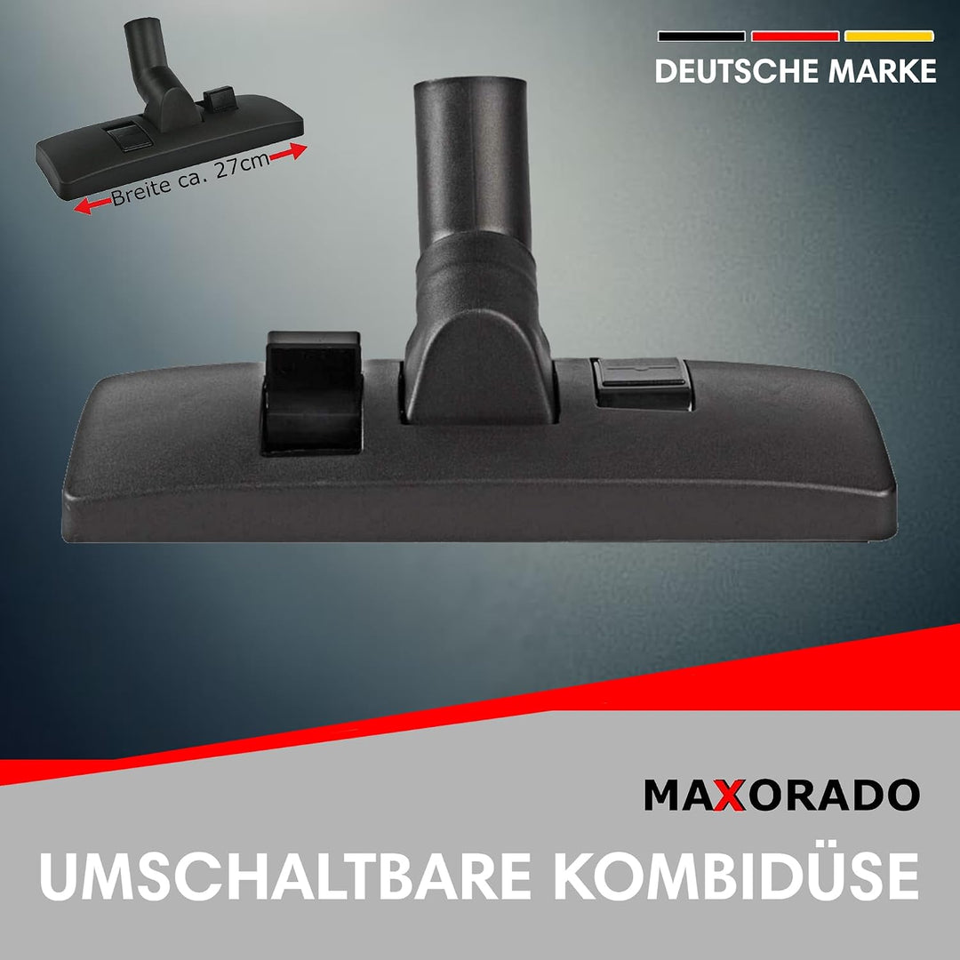 35mm Staubsaugerrohr + Kombidüse + Staubpinsel + Parkettdüse passend für Starmix Staubsauger Industr