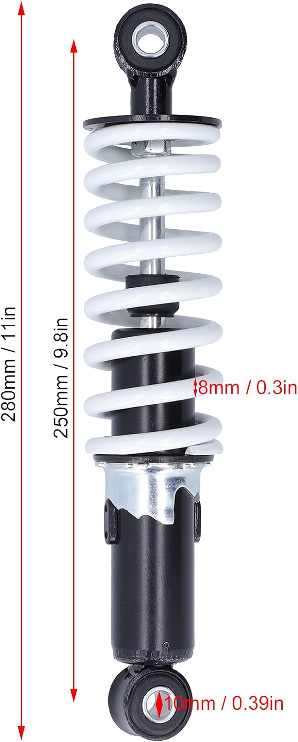 Yctze Dämpfer der Hinterradaufhängung Stossdämpferstrebe 250mm Universal Motorrad Stossdämpfer Einst