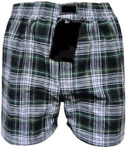 Tobeni 6er Pack American-Boxershorts für Herren mit trendigem Karo-Look in 100% Baumwolle Farbe Farb