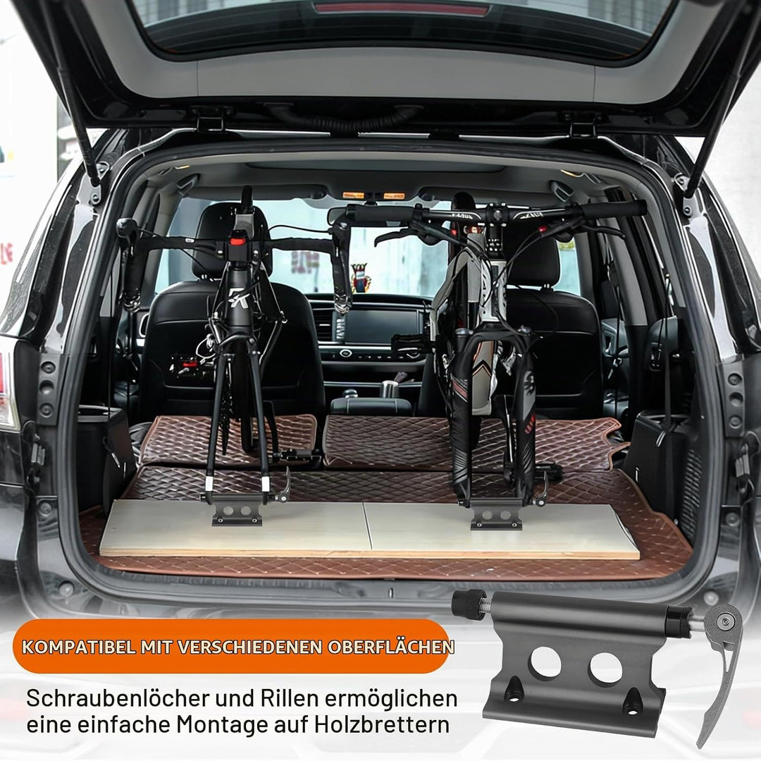 2 Stück Fahrrad Gabelhalterung Schnellspanner Aluminiumlegierung Fahrradgabelhalterung Vorderradgabe