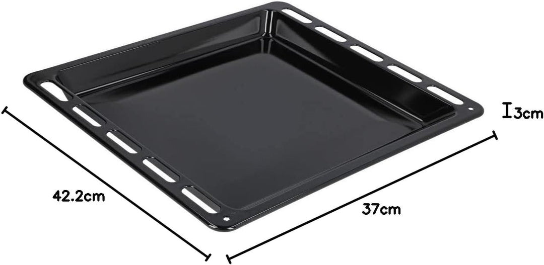 Backblech hoch für Backofen kompatibel mit Electrolux 140128879057 14012887905/7 emaillierte Fettpfa