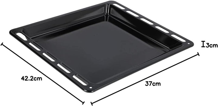 Backblech hoch für Backofen kompatibel mit Electrolux 140128879057 14012887905/7 emaillierte Fettpfa