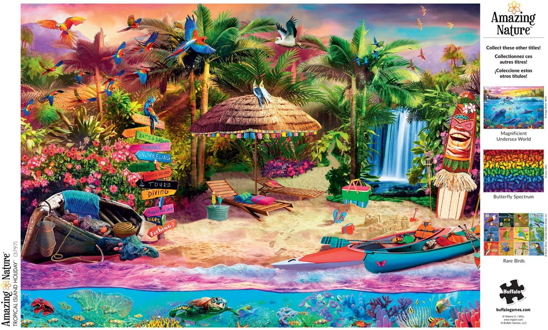 Buffalo Games - Tropical Island Holiday - 500 Teile Puzzle