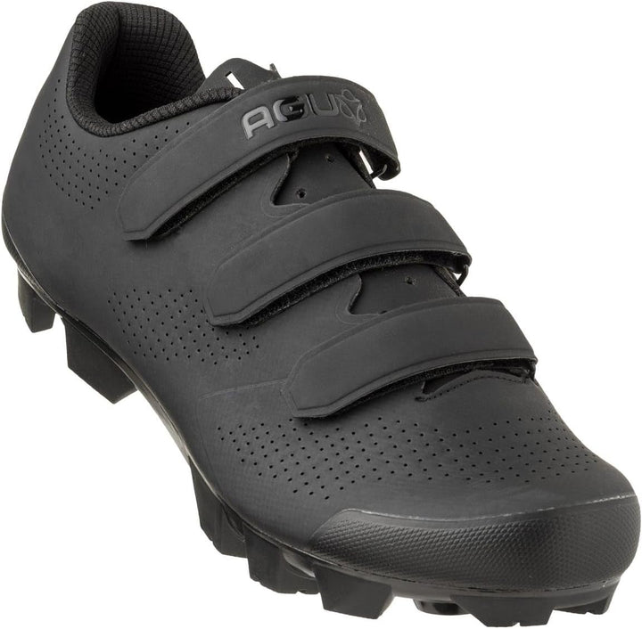 AGU Unisex Scarpe MTB M410 Unisex Nero - Suola in Nylon E Chiusura inScarpe MTB M410 Unisex Nero - S