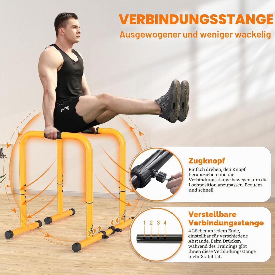 RELIFE REBUILD YOUR LIFE Dip Station Dip Bar Barren Parallettes Push Up Dip-Ständer Einstellbar Eins