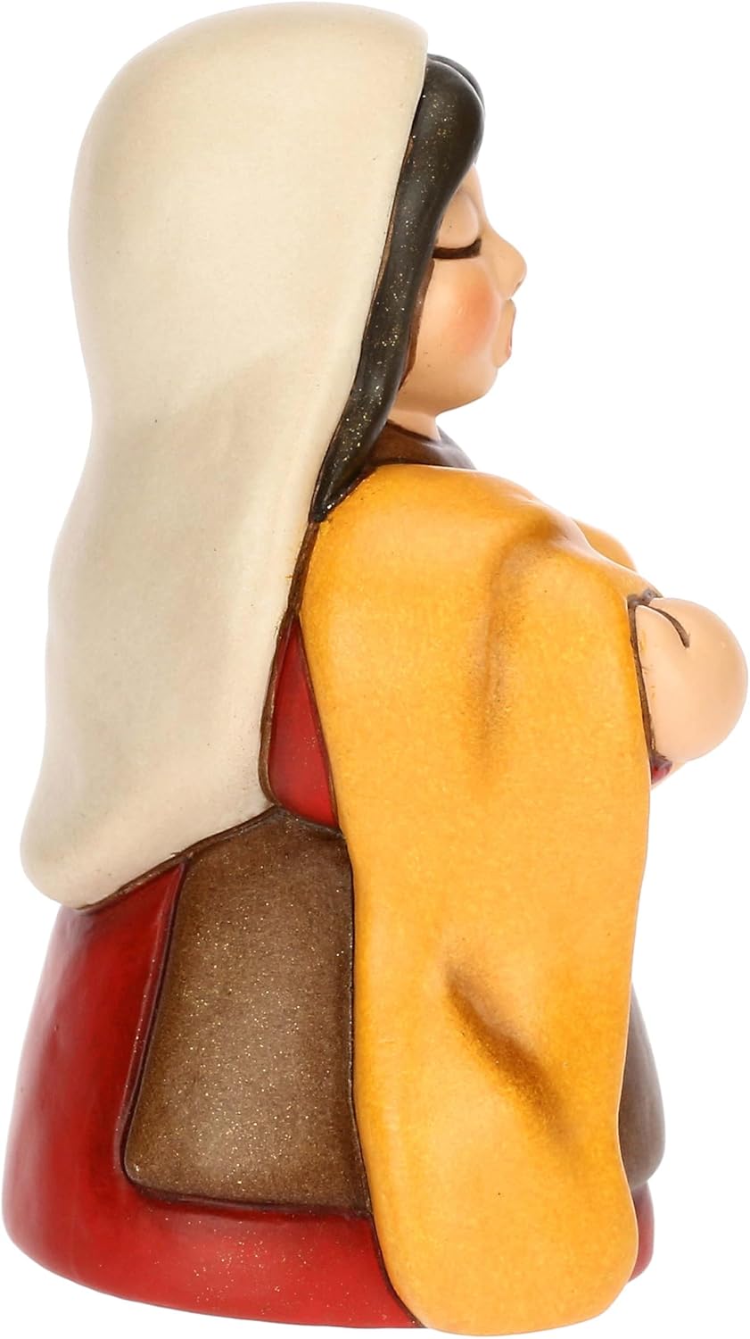 THUN, Hochwertige rote Stoffe aus Keramik, Klassische Krippensammlung, Weihnachtskrippenfiguren zum