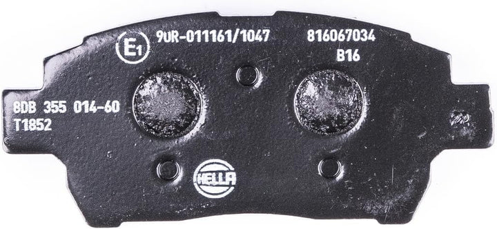 HELLA PAGID 8DB 355 014-601 Bremsbelagsatz - T1852 - Dicke/Stärke: 16.6mm - Bremssystem: Advics - mi