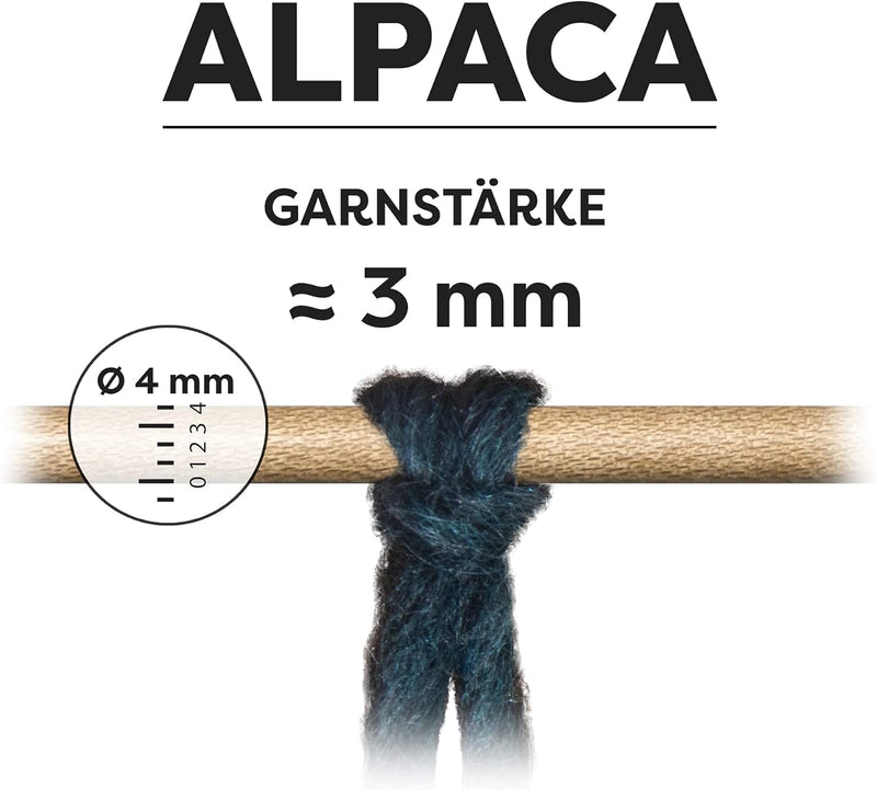 myboshi Alpaca-Wolle zum Häkeln/Stricken, temperaturregulierend, angenehm weich, für Damenoberbeklei