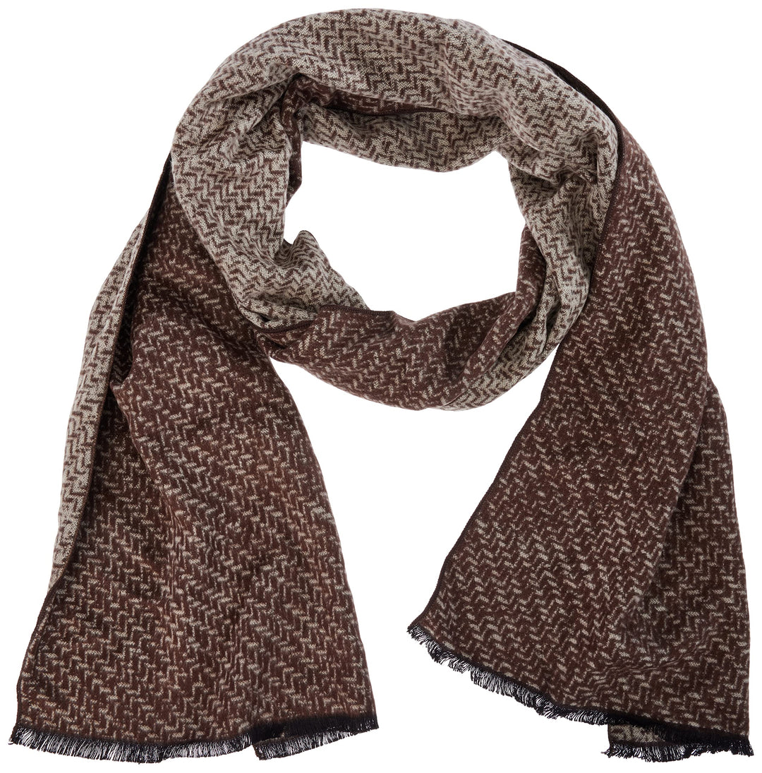 HECHTER PARIS Herren Scarf Woven Schal, braun, Normal