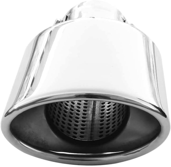 Auspuffblende Oval Endrohr Edelstahl Auto Endrohrblenden Auspuffendrohr Auspuffrohr Tuning Universel