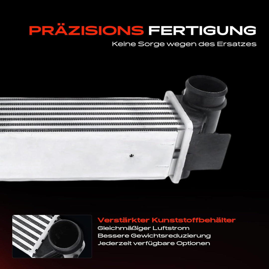 Frankberg Ladeluftkühler Turbokühler Kompatibel mit 5er E39 1998-2003 5er Touring E39 1998-2004 7er