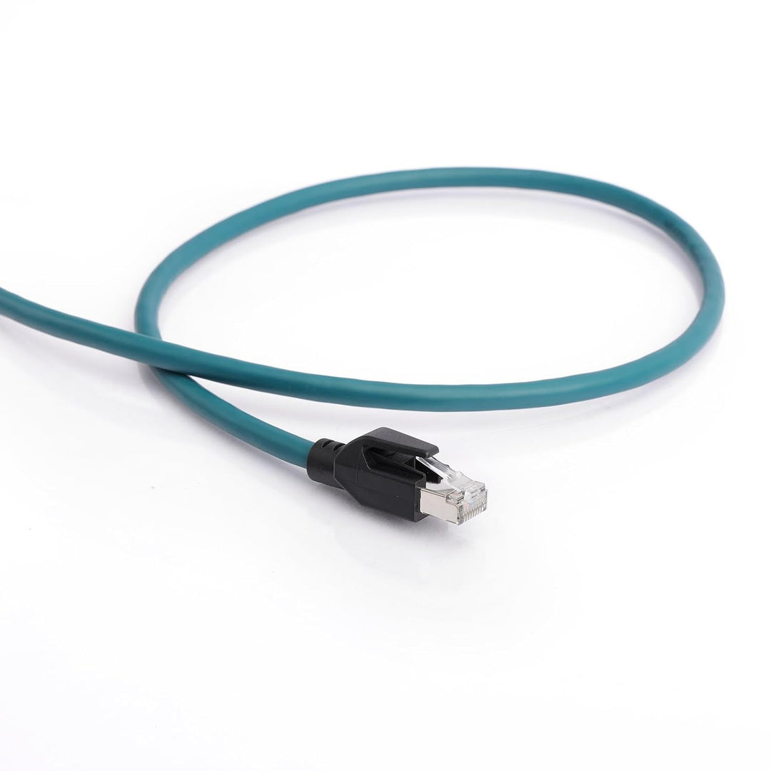 Ethernet-Kabel Cat 7e M12 A-kodierte Buchse 8-polig auf RJ45 gerade geformtes Twisted Paired Kabel p