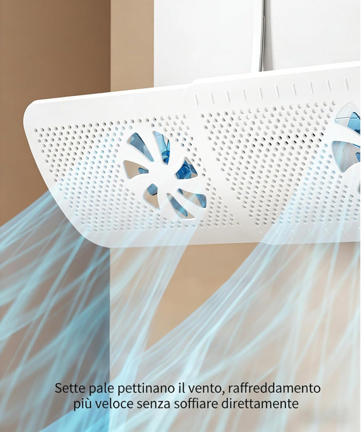 Universal Klimaanlage Windabweiser, 52-86cm Verstellbar, Anti-Direktluft Blase, Werkzeuglose Montage