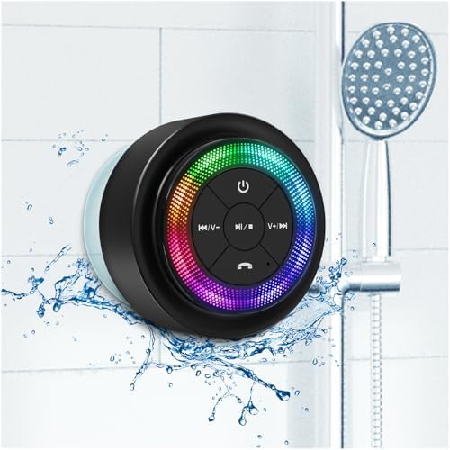 Xleader Mate Dusche Bluetooth Lautsprecher klein, Zertifiziert IPX7 Wasserdicht Bluetoothbox, Mini M