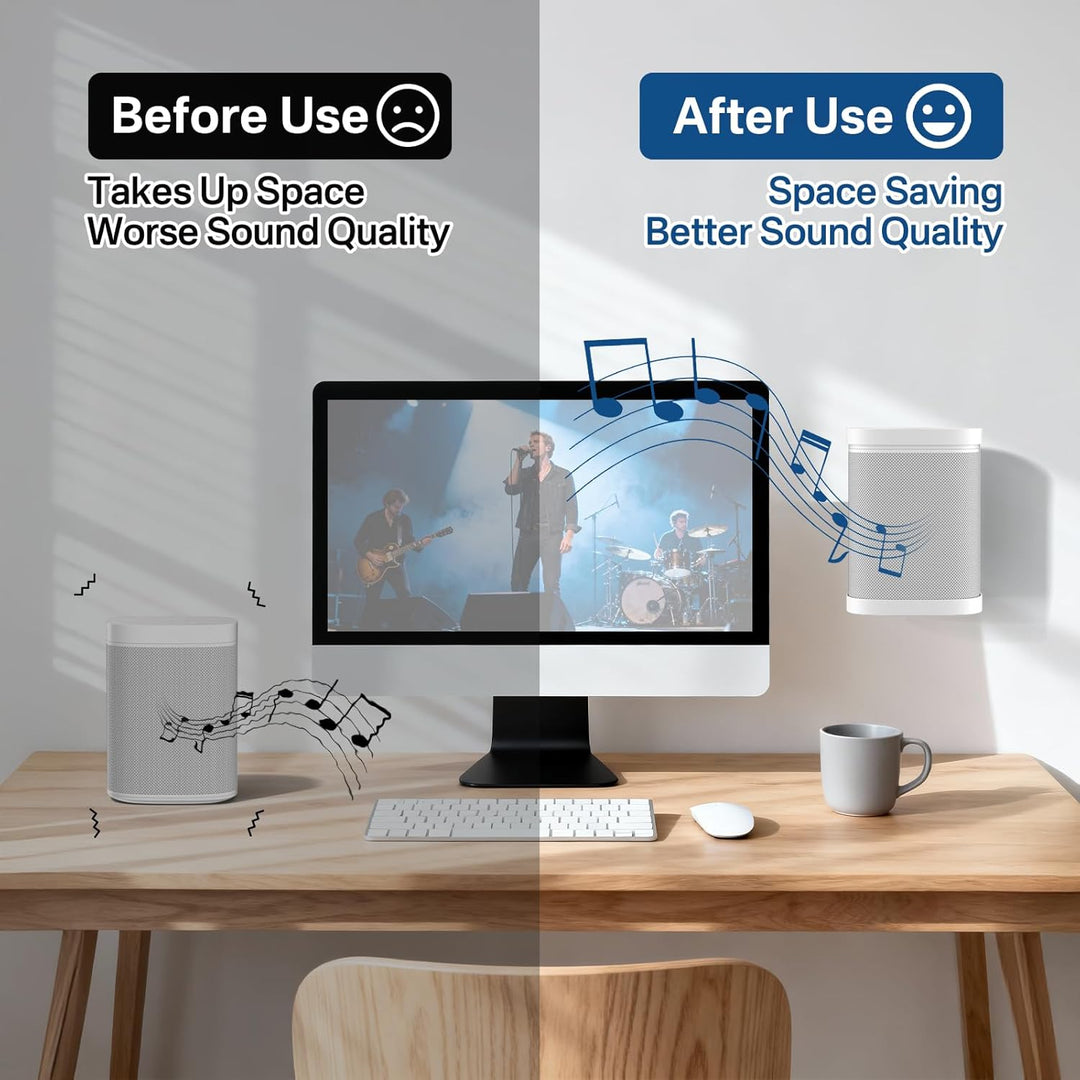 Lautsprecher Wandhalterung und Deckenhalterung für Sonos One sl, One - Schwenk- &amp; Neigbar verstellba