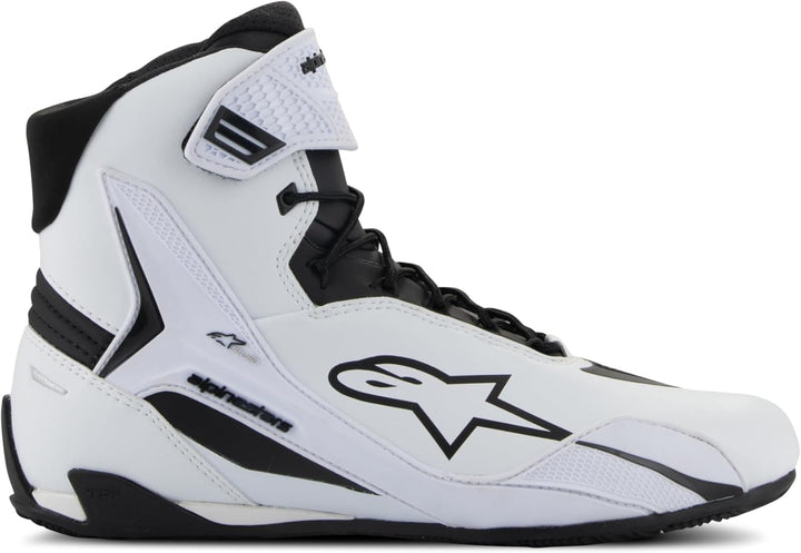 Alpinestars Stella Faster-4 Damen Motorrad Schuhe, weiss/schwarz, 6 Weiss Schwarz 39 EU, Weiss Schwa
