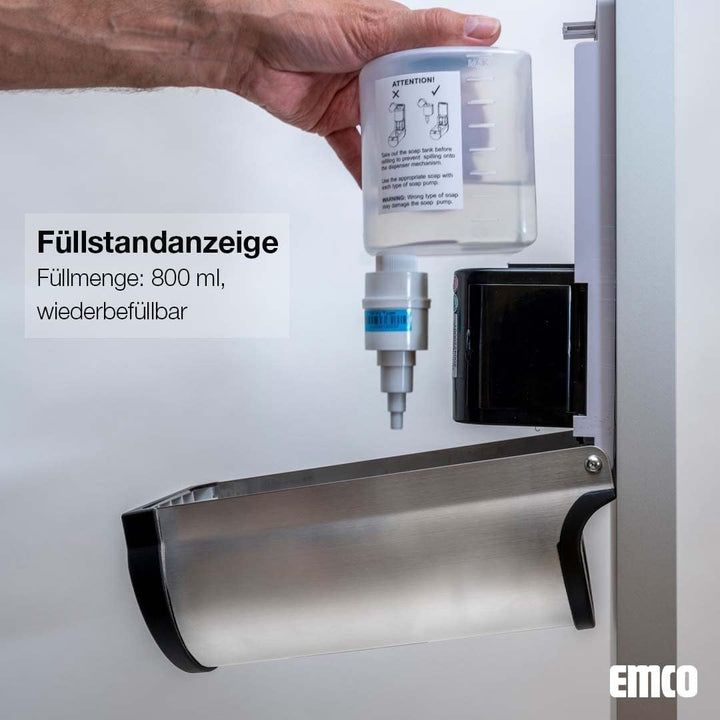 EMCO SYSTEM2 Desinfektionsspender zur Stand- oder Wandmontage, sensorgesteuerter Desinfektionsmittel
