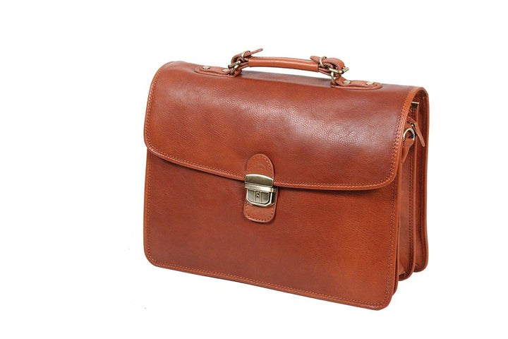 Katana Schul/Akten-Tasche Rindsleder K31033 Goldfarben, Goldfarben