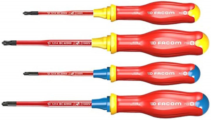 Facom ATB.J4TVE Protwist® SLIM Borneo®, isoliert, 1.000 V, für gemischte Fingerabdrücke 4 SCHRAUBEND