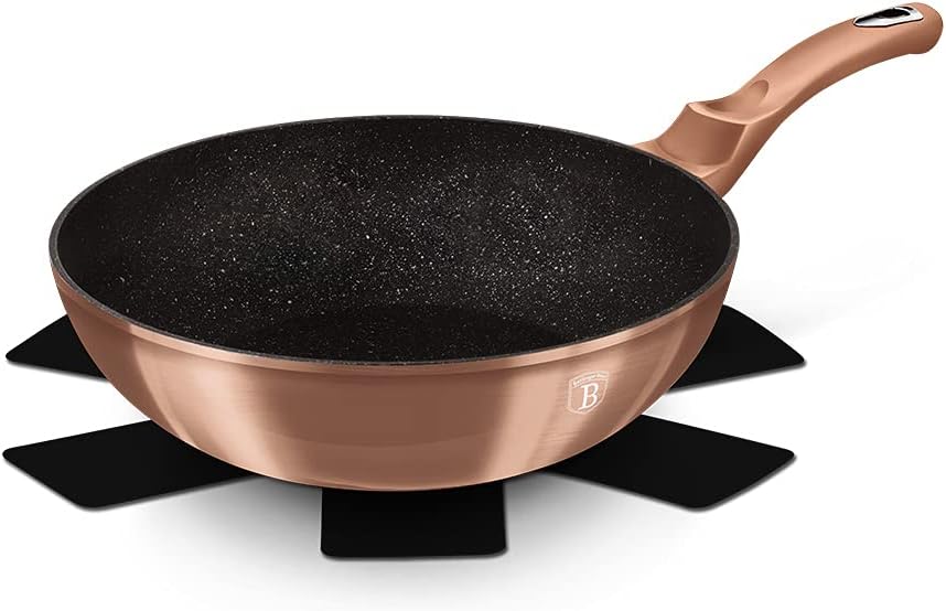 Berlingher Haus Pfanne Wok Rosegold Collection Kupfer 28 cm - BH-1512