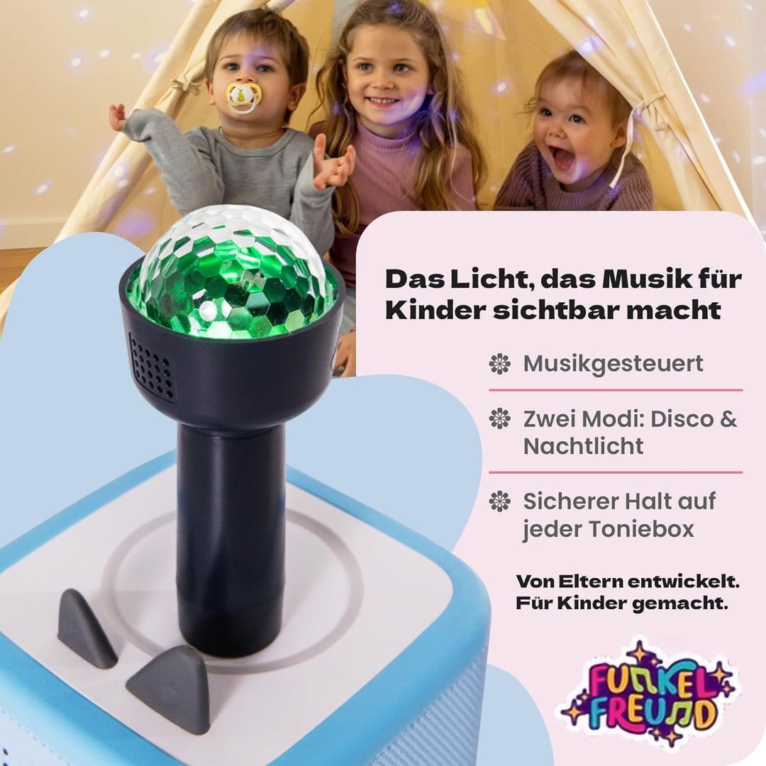 LED Licht für die Toniebox musikgesteuert | Kinderdisco & Nachtlicht | Kompatibel mit Toniebox 1 & 2