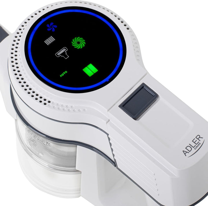 ADLER Kabelloser Akku Staubsauger mit Wischfunktion 2-in-1 Trocken- &amp; Nassreinigung - 13000 Pa Staub