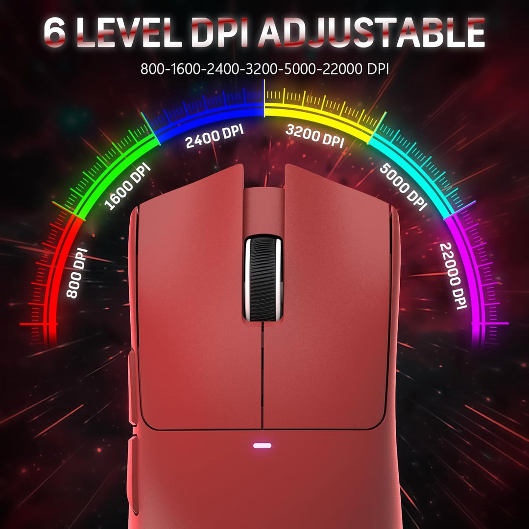 LexonElec x Attack Shark X11 Kabellose Gaming-Maus mit RGB Magnetische Ladestation, PixArt PAW3311-S