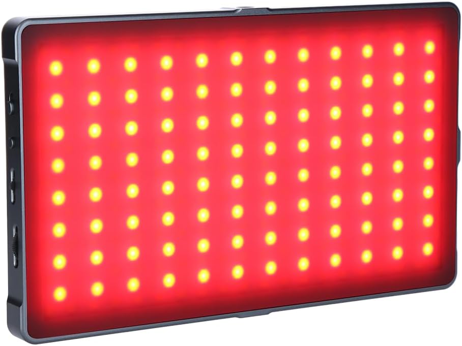 Rollei Lumis Slim LED M RGB LED-Dauerlicht, Videoleuchte mit 276 LED´s,3200K-5600K,18.5 W, 21 Effekt