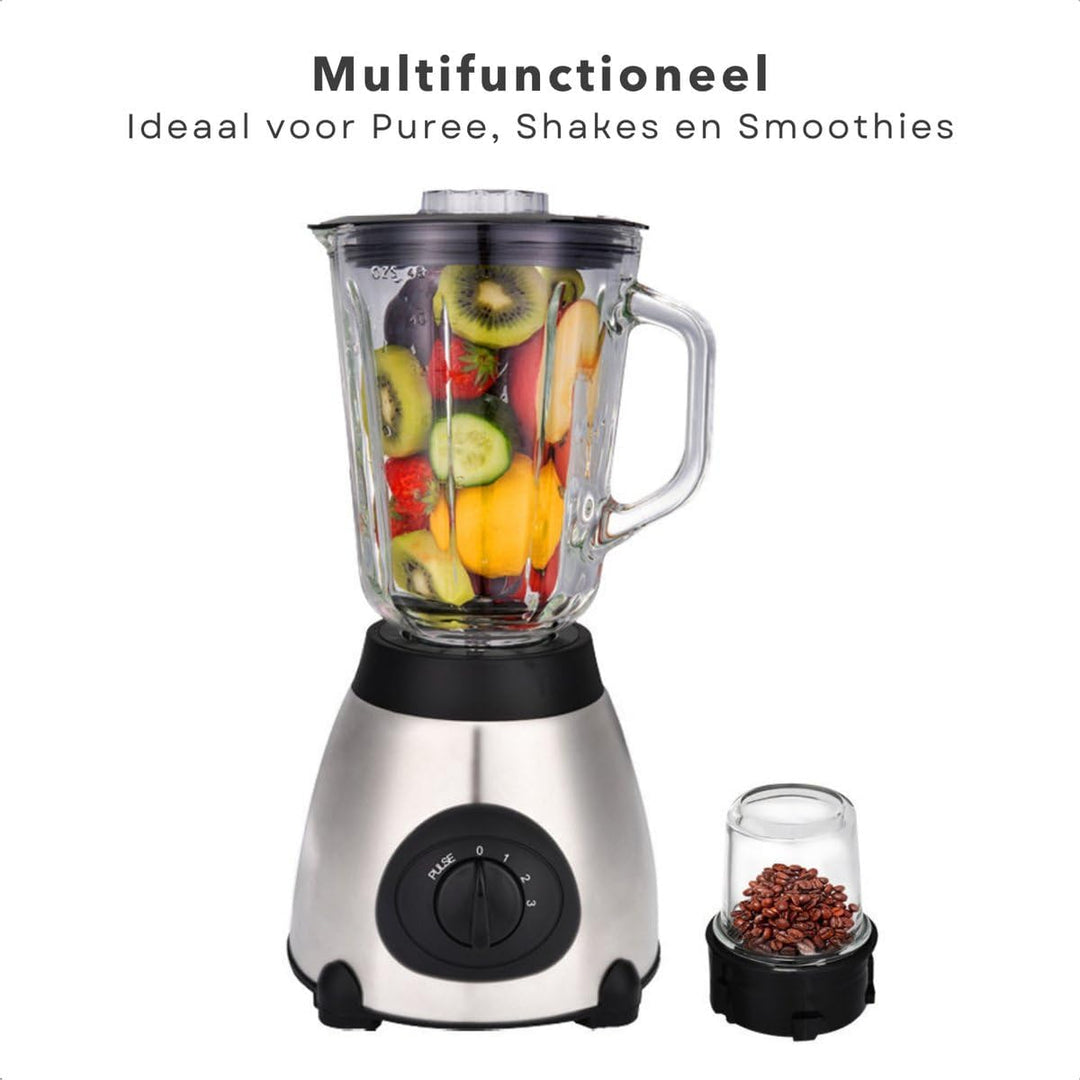 Mischbatterie aus Edelstahl + Glas, 1000 W
