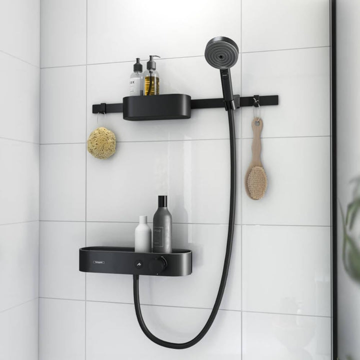 hansgrohe WallStoris - Badezimmer Set, Zubehör Set für das Bad, 7-teilig, mit Duschkopf wassersparen