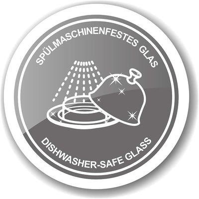 EDZARD Butterdose Kuh (für 180 g) aus Silber & Glas - Butterglocke inkl. Buttermesser - Schale, Dose