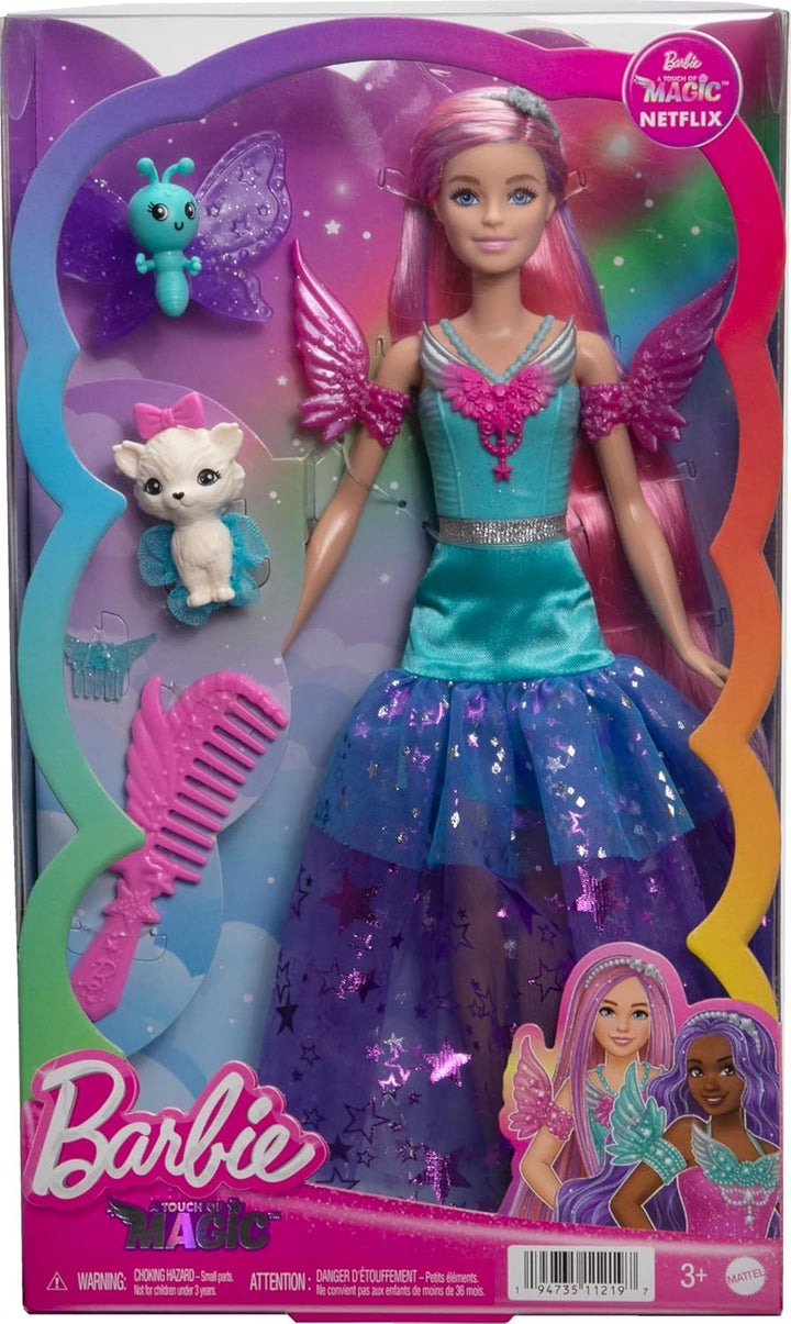 Barbie Ein Verborgener Zauber Puppe - Langhaarige Malibu Roberts Puppe mit schimmerndem Kleid, Zubeh