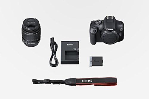 Canon EOS 2000D APS-C DSLR-Kamera mit EF-S 18-55mm Objektiv | 24,1 Megapixel, fest integrierter 3-Zo