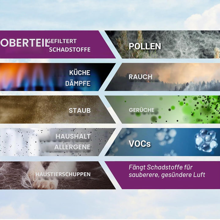 Ersatzfilter für WINIX H Luftreiniger. HEPA-Filter H13 (99,999%) und Aktivkohlefilter- Kompatibel mi